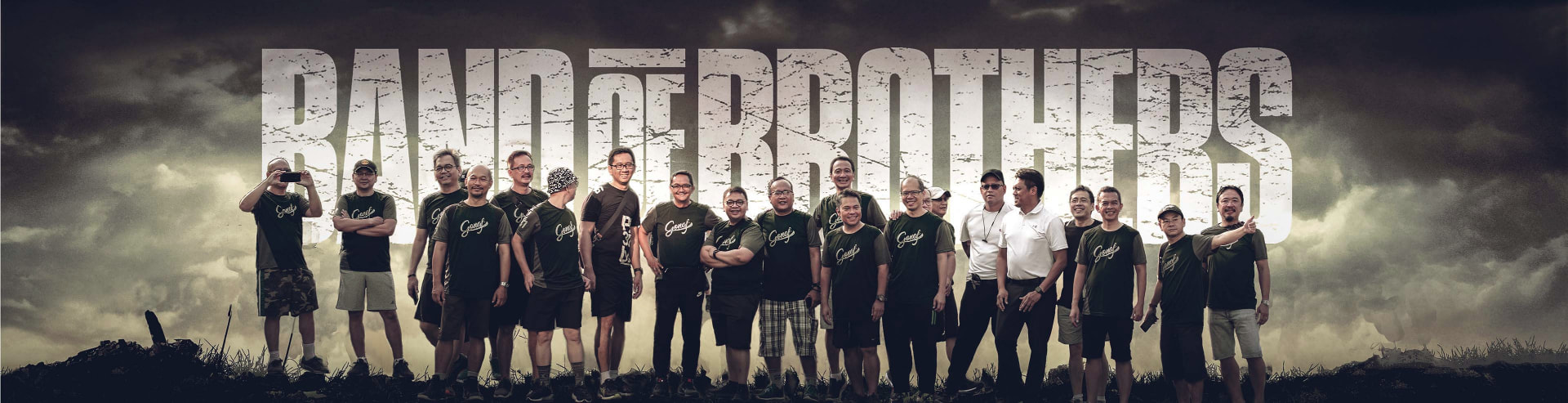 Tim Band of Brothers berbaris bersama
